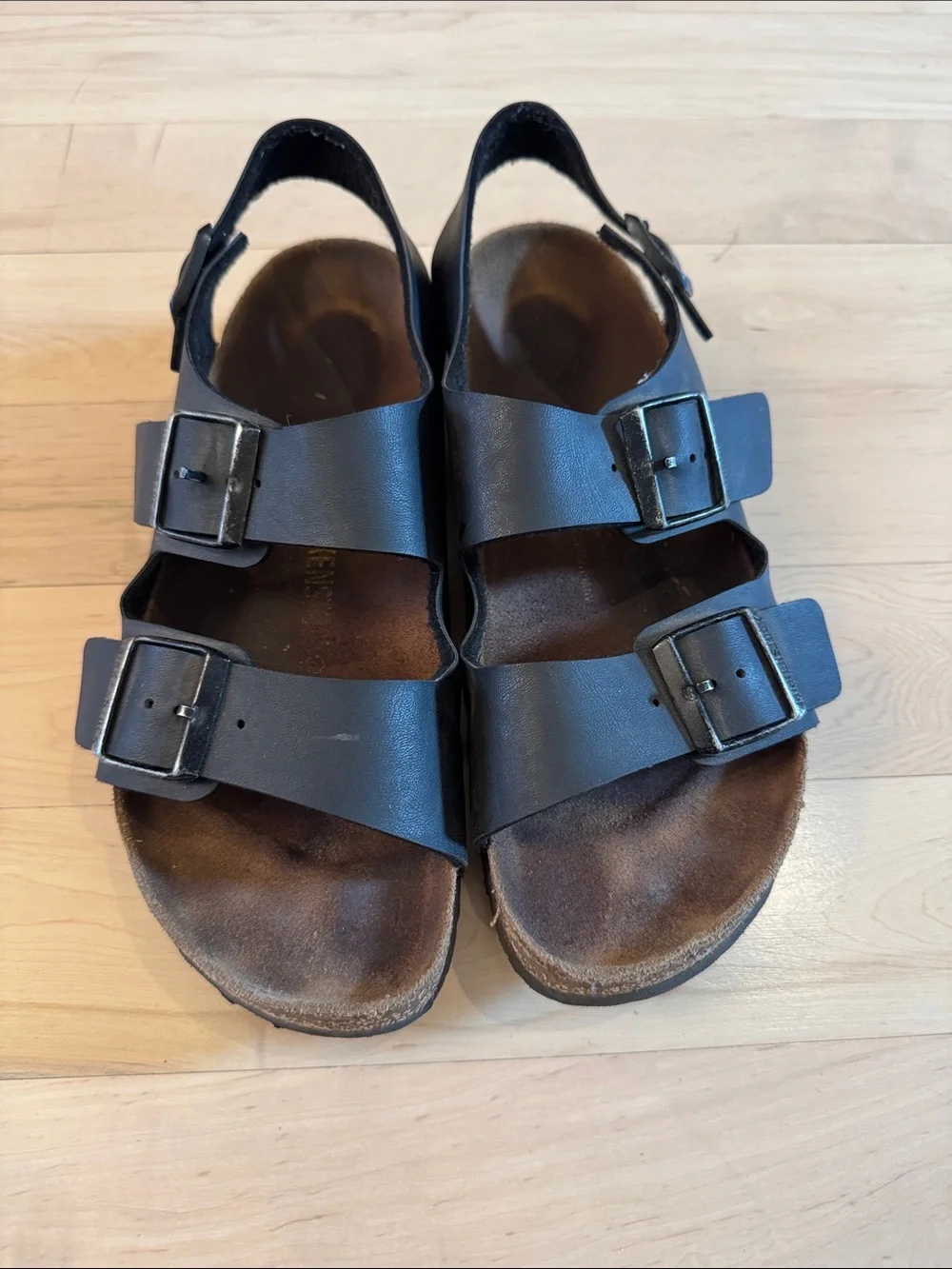 Birkenstock Black Milano sandals-Size 39-8-8.5-Boho-Hippie-Festival